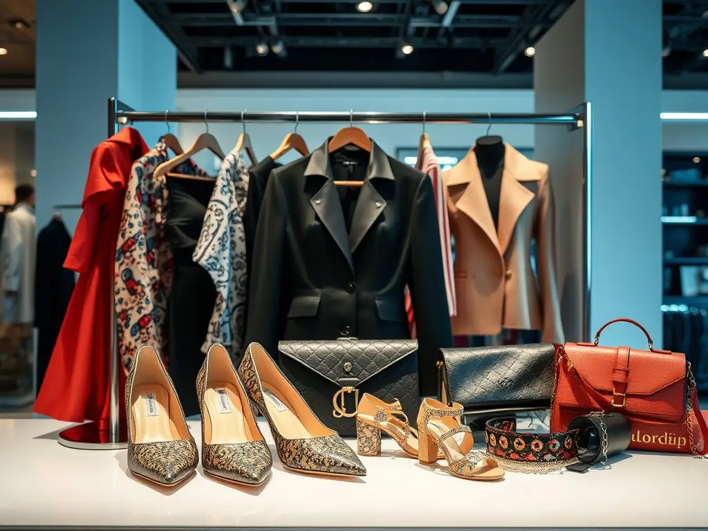 A top-down shot of a neatly arranged flat lay featuring clothing items and accessories, highlighting the flat lay photography service.